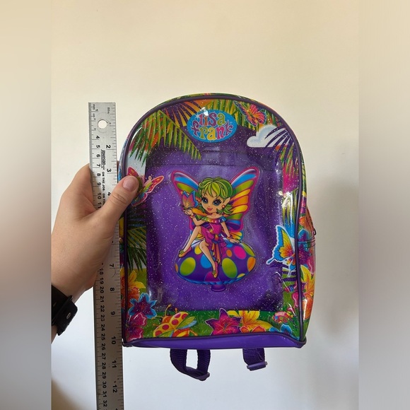 Rare Vintage Lisa Frank Layla The Green Haired Butterfly Fairy Backpack - Picture 5 of 6